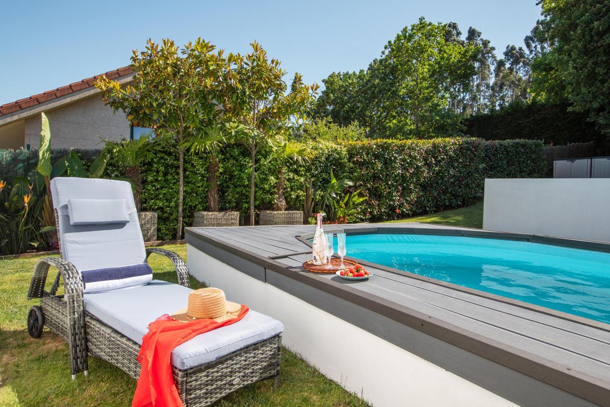 Villa Con Piscina Y Jardin, Santiago De Compostela Teo Eksteriør bilde